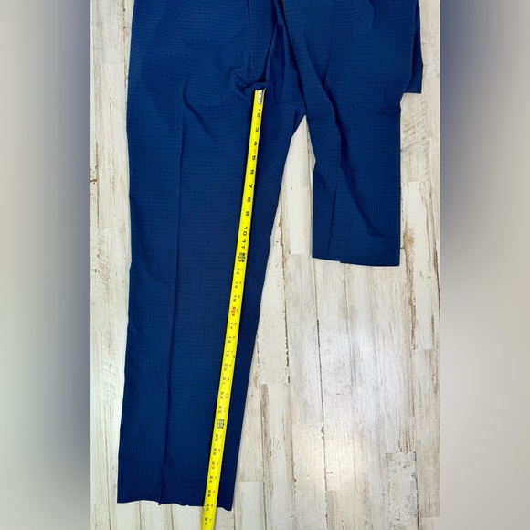 Ralph Ralph Lauren Dress Pants Mens 38x30 Navy Blue Pleated Trousers Tartan - Picture 6 of 10